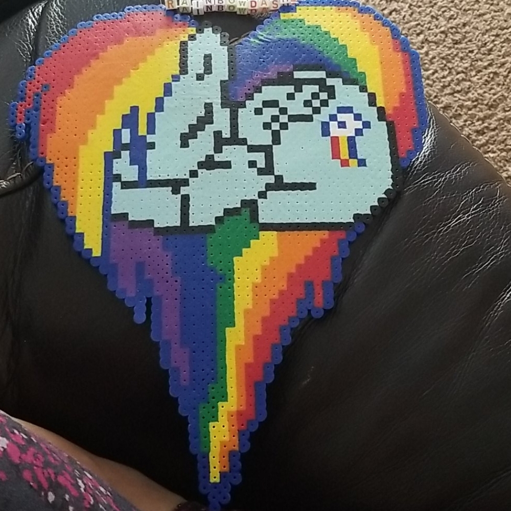 Rainbow Dash Perler